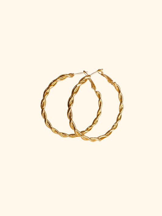 Boucles d’oreilles effet tourbillon