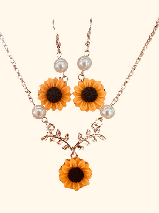 Ensemble trois pièces tournesols