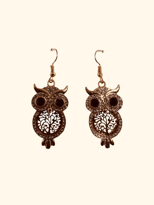 Boucles d’oreilles Hibou